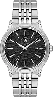 Santa Barbara Polo Noble Quartz Date Black Dial Steel Bracelet SB.4.10037-2