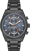 Santa Barbara Polo Legend Quartz Chrono Date Navy Dial Steel Bracelet Black PVD SB.1.10700-6