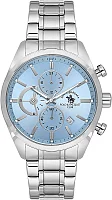 Santa Barbara Polo Legend Quartz Chrono Date Blue Dial Steel Bracelet SB.4.10051-5