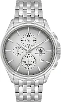 Santa Barbara Polo Legend Quartz Chrono Date Silver Dial Steel Bracelet SB.4.10041-1