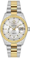Santa Barbara Polo Legend Quartz Date Silver Dial Bicolor Steel Bracelet Gold PVD SB.1.10598-8