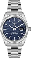 Santa Barbara Polo Luxury Automatic Date Blue Dial Steel Bracelet SB.1.10654-2