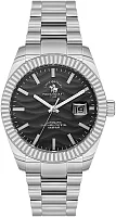 Santa Barbara Polo Luxury Automatic Date Black Dial Steel Bracelet SB.1.10654-1