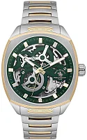 Santa Barbara Polo Luxury Automatic Green Skeleton Dial Bicolor Steel Bracelet SB.5.10006-5