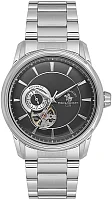 Santa Barbara Polo Luxury Automatic Open-Heart GMT Black Dial Steel Bracelet SB.1.10670-2