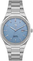 Santa Barbara Polo Noble Quartz Date Blue Dial Steel Superslim Bracelet SB.1.10673-4