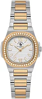 Santa Barbara Polo Unique Lady Quartz Silver Dial Bicolor Steel Bracelet Gold PVD SB.1.10658-5