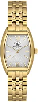 Santa Barbara Polo Unique Lady Quartz Silver Dial Steel Bracelet Gold PVD SB.1.10671-3