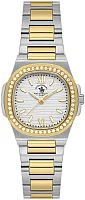 Santa Barbara Polo Unique Lady Quartz Silver Dial Bicolor Steel Bracelet Gold PVD SB.1.10658-3