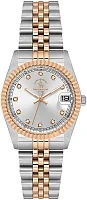 Santa Barbara Polo Unique Lady Quartz Date Silver Dial Bicolor Steel Bracelet SB.4.10034-5