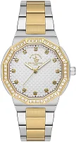 Santa Barbara Polo Unique Lady Quartz Silver Dial Bicolor Steel Bracelet SB.1.10552-3