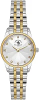 Santa Barbara Polo Unique Lady Quartz Silver Dial Bicolor Steel Bracelet Gold PVD SB.1.10649-4