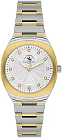 Santa Barbara Polo Unique Lady Quartz Silver Dial Bicolor Steel Bracelet SB.1.10665-4