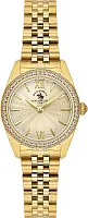 Santa Barbara Polo Unique Lady Quartz Champagne Dial Steel Bracelet Gold PVD SB.1.10687-8