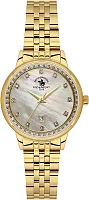 Santa Barbara Polo Unique Lady Quartz Dial Steel Bracelet Gold PVD SB.1.10695-3
