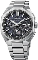 Seiko Astron GPS Solar Dual-Time Black Titanium HAB002J1