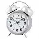 Seiko Budzik Okrągły Szary Podświetlany z Alarmem QHK063S