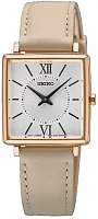 Seiko Classic Lady Rectangular Rose Gold PVD SWR114P1
