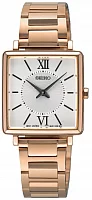 Seiko Classic Lady Rectangular Rose Gold PVD SWR112P1