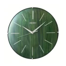 Seiko Zegar Ścienny Analogowy Okrągły Zielony Minimalistyczny QXA867M