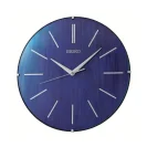Seiko Zegar Ścienny Analogowy Okrągły Niebieski Minimalistyczny QXA867L