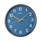 Seiko Zegar Ścienny Analogowy Okrągły Niebieski Klasyczny QHA019E
