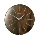 Seiko Zegar Ścienny Analogowy Okrągły Brązowy Minimalistyczny QXA867B