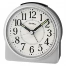 Seiko Zegar Biurkowy Analogowy Zaokrąglony Szaro-Czarny Podświetlany z Alarmem QHE198S