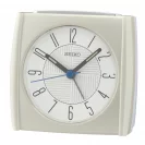 Seiko Zegar Biurkowy Analogowy Prostokątny Beżowy Podświetlany z Alarmem QHE205W