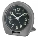 Seiko Zegar Biurkowy Analogowy Okrągły Szary z Alarmem QHT018T