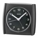 Seiko Zegar Biurkowy Analogowy Prostokątny Czarny Podświetlany z Alarmem QHE205J