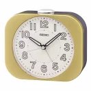 Seiko Zegar Biurkowy Analogowy Kwadratowy Złoty Podświetlany z Alarmem QHE206G
