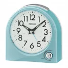 Seiko Zegar Biurkowy Analogowy Prostokątny Niebieski Zaokrąglony Podświetlany z Alarmem QHE204L