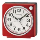 Seiko Zegar Biurkowy Analogowy Prostokątny Czerwono-Czarny Podświetlany z Alarmem QHE196R