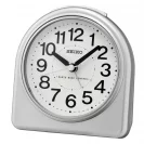 Seiko Zegar Biurkowy Analogowy Okrągły Szary Podświetlany z Alarmem QHR204S