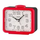 Seiko Zegar Biurkowy Analogowy Kwadratowy Czerwony Podświetlany z Alarmem QHK061R