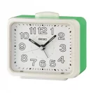 Seiko Zegar Biurkowy Analogowy Kwadratowy Zielono-Biały Podświetlany z Alarmem QHK061W