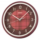 Seiko Zegar Ścienny Analogowy Okrągły Czerwony QHA016R