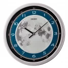 Seiko Zegar Ścienny Analogowy Okrągły Szary Księżyc QXA831S