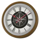Seiko Zegar Ścienny Analogowy Okrągły Brązowy Kompas QXA844B