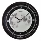 Seiko Zegar Ścienny Analogowy Okrągły Czarny Księżyc QXA831K