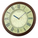 Seiko Zegar Ścienny Analogowy Okrągły Znaki Zodiaku Beżowy Podświetlany QHA013B