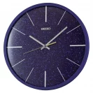 Seiko Zegar Ścienny Analogowy Okrągły Granatowy Brokatowy QXA828A