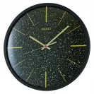 Seiko Zegar Ścienny Analogowy Okrągły Czarny Brokatowy QXA828K