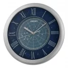 Seiko Zegar Ścienny Analogowy Okrągły Znaki Zodiaku Szaro-niebieski Podświetlany QHA013S