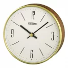 Seiko Zegar Biurkowy Analogowy Okrągły Drewniany Złotobrązowy Minimalistyczny QXG158G