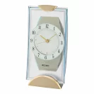 Seiko Zegar Biurkowy Analogowy Prostokątny Szklany Złoty QXG146G
