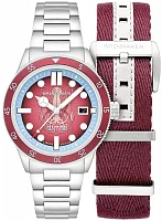 Spinnaker Cahill 43mm 300 Automatic Date Calamar Red x MCS Limited Edition Set SP-5125-11