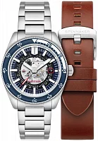 Spinnaker Fleuss Automatic Date Skeleton Moonlight Blue Severn Edition Set SP-5118-22