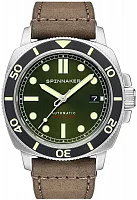 Spinnaker Hull Diver Alligator Green Automatic Date Ceramic SP-5088-03